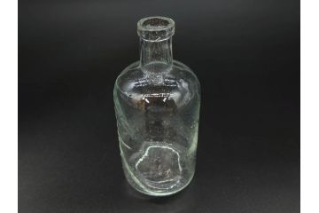 大正〜昭和初期　様々な用途に使える小瓶5個セット(気泡、ガラスビン、硝子、ボトル、薬瓶、花瓶、花入れ、花器)(R-077073)