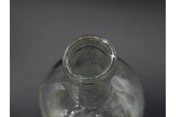 大正〜昭和初期　様々な用途に使える小瓶5個セット(気泡、ガラスビン、硝子、ボトル、薬瓶、花瓶、花入れ、花器)(R-077073)
