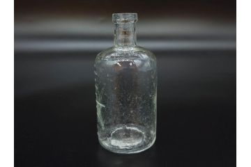 大正〜昭和初期　様々な用途に使える小瓶5個セット(気泡、ガラスビン、硝子、ボトル、薬瓶、花瓶、花入れ、花器)(R-077074)