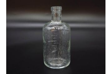大正〜昭和初期　様々な用途に使える小瓶5個セット(気泡、ガラスビン、硝子、ボトル、薬瓶、花瓶、花入れ、花器)(R-077074)