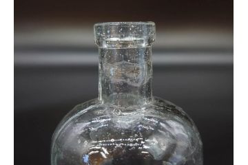 大正〜昭和初期　様々な用途に使える小瓶5個セット(気泡、ガラスビン、硝子、ボトル、薬瓶、花瓶、花入れ、花器)(R-077074)