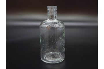 大正〜昭和初期　様々な用途に使える小瓶5個セット(気泡、ガラスビン、硝子、ボトル、薬瓶、花瓶、花入れ、花器)(R-077074)