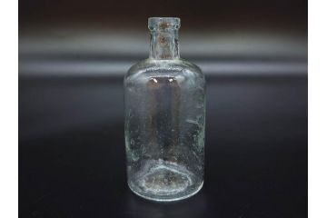 大正〜昭和初期　様々な用途に使える小瓶5個セット(気泡、ガラスビン、硝子、ボトル、薬瓶、花瓶、花入れ、花器)(R-077074)