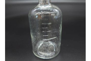 大正〜昭和初期　様々な用途に使える小瓶5個セット(気泡、ガラスビン、硝子、ボトル、薬瓶、花瓶、花入れ、花器)(R-077074)