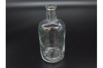 大正〜昭和初期　様々な用途に使える小瓶5個セット(気泡、ガラスビン、硝子、ボトル、薬瓶、花瓶、花入れ、花器)(R-077074)