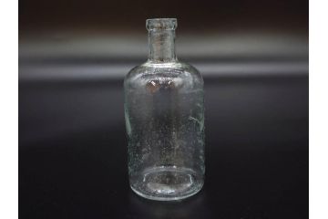 大正〜昭和初期　様々な用途に使える小瓶5個セット(気泡、ガラスビン、硝子、ボトル、薬瓶、花瓶、花入れ、花器)(R-077074)