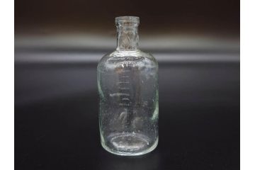 大正〜昭和初期　様々な用途に使える小瓶5個セット(気泡、ガラスビン、硝子、ボトル、薬瓶、花瓶、花入れ、花器)(R-077081)