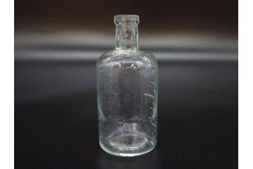 大正〜昭和初期　様々な用途に使える小瓶5個セット(気泡、ガラスビン、硝子、ボトル、薬瓶、花瓶、花入れ、花器)(R-077081)