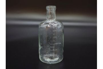 大正〜昭和初期　様々な用途に使える小瓶5個セット(気泡、ガラスビン、硝子、ボトル、薬瓶、花瓶、花入れ、花器)(R-077081)