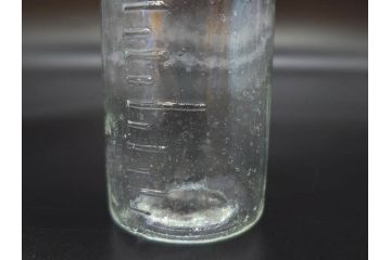 大正〜昭和初期　様々な用途に使える小瓶5個セット(気泡、ガラスビン、硝子、ボトル、薬瓶、花瓶、花入れ、花器)(R-077081)