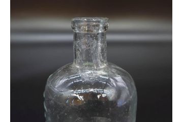 大正〜昭和初期　様々な用途に使える小瓶5個セット(気泡、ガラスビン、硝子、ボトル、薬瓶、花瓶、花入れ、花器)(R-077081)