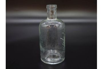 大正〜昭和初期　様々な用途に使える小瓶5個セット(気泡、ガラスビン、硝子、ボトル、薬瓶、花瓶、花入れ、花器)(R-077081)