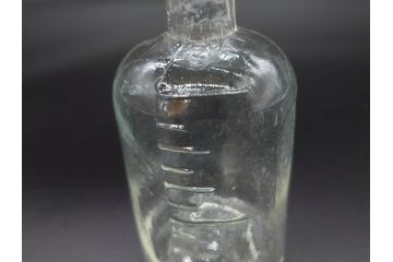 大正〜昭和初期　様々な用途に使える小瓶5個セット(気泡、ガラスビン、硝子、ボトル、薬瓶、花瓶、花入れ、花器)(R-077081)