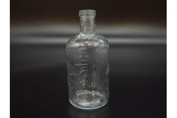 大正〜昭和初期　様々な用途に使える小瓶5個セット(気泡、ガラスビン、硝子、ボトル、薬瓶、花瓶、花入れ、花器)(R-077081)