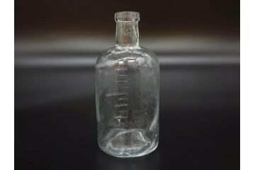 大正〜昭和初期　様々な用途に使える小瓶5個セット(気泡、ガラスビン、硝子、ボトル、薬瓶、花瓶、花入れ、花器)(R-077081)