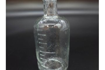 大正〜昭和初期　様々な用途に使える小瓶5個セット(気泡、ガラスビン、硝子、ボトル、薬瓶、花瓶、花入れ、花器)(R-077081)