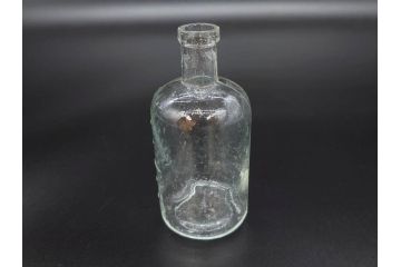 大正〜昭和初期　様々な用途に使える小瓶5個セット(気泡、ガラスビン、硝子、ボトル、薬瓶、花瓶、花入れ、花器)(R-077081)