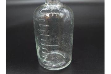 大正〜昭和初期　様々な用途に使える小瓶5個セット(気泡、ガラスビン、硝子、ボトル、薬瓶、花瓶、花入れ、花器)(R-077081)