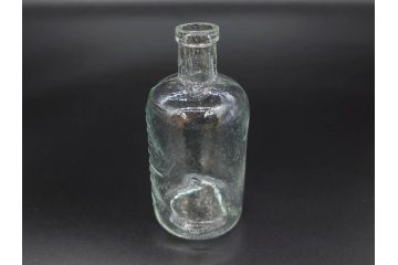 大正〜昭和初期　様々な用途に使える小瓶5個セット(気泡、ガラスビン、硝子、ボトル、薬瓶、花瓶、花入れ、花器)(R-077082)