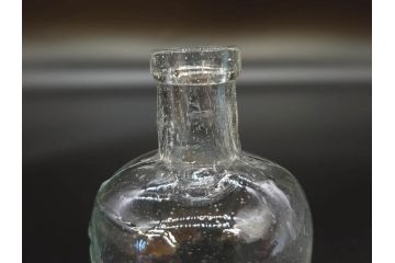 大正〜昭和初期　様々な用途に使える小瓶5個セット(気泡、ガラスビン、硝子、ボトル、薬瓶、花瓶、花入れ、花器)(R-077082)
