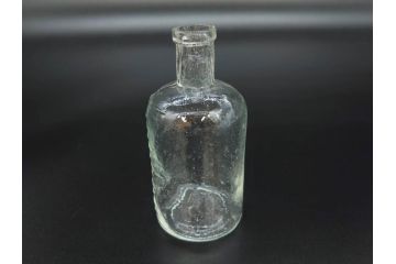 大正〜昭和初期　様々な用途に使える小瓶5個セット(気泡、ガラスビン、硝子、ボトル、薬瓶、花瓶、花入れ、花器)(R-077082)