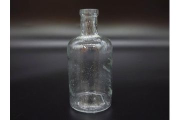 大正〜昭和初期　様々な用途に使える小瓶5個セット(気泡、ガラスビン、硝子、ボトル、薬瓶、花瓶、花入れ、花器)(R-077082)