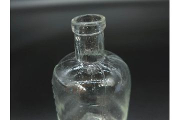 大正〜昭和初期　様々な用途に使える小瓶5個セット(気泡、ガラスビン、硝子、ボトル、薬瓶、花瓶、花入れ、花器)(R-077082)