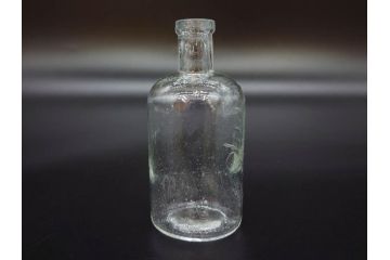大正〜昭和初期　様々な用途に使える小瓶5個セット(気泡、ガラスビン、硝子、ボトル、薬瓶、花瓶、花入れ、花器)(R-077082)