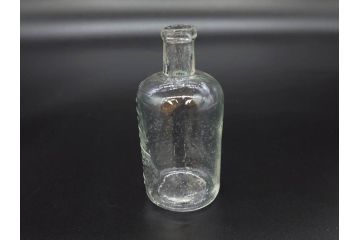 大正〜昭和初期　様々な用途に使える小瓶5個セット(気泡、ガラスビン、硝子、ボトル、薬瓶、花瓶、花入れ、花器)(R-077083)