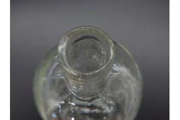 大正〜昭和初期　様々な用途に使える小瓶5個セット(気泡、ガラスビン、硝子、ボトル、薬瓶、花瓶、花入れ、花器)(R-077083)