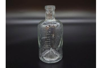 大正〜昭和初期　様々な用途に使える小瓶5個セット(気泡、ガラスビン、硝子、ボトル、薬瓶、花瓶、花入れ、花器)(R-077083)