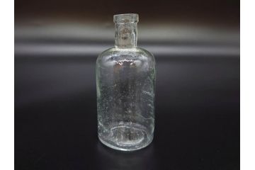 大正〜昭和初期　様々な用途に使える小瓶5個セット(気泡、ガラスビン、硝子、ボトル、薬瓶、花瓶、花入れ、花器)(R-077083)