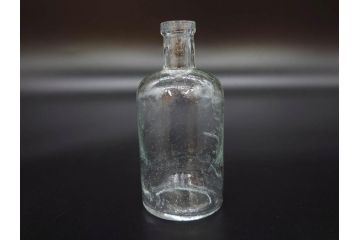 大正〜昭和初期　様々な用途に使える小瓶5個セット(気泡、ガラスビン、硝子、ボトル、薬瓶、花瓶、花入れ、花器)(R-077083)