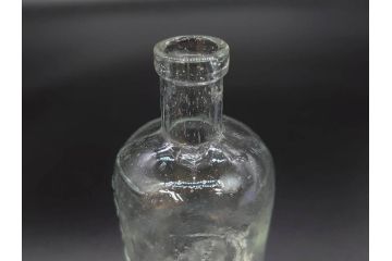大正〜昭和初期　様々な用途に使える小瓶5個セット(気泡、ガラスビン、硝子、ボトル、薬瓶、花瓶、花入れ、花器)(R-077083)