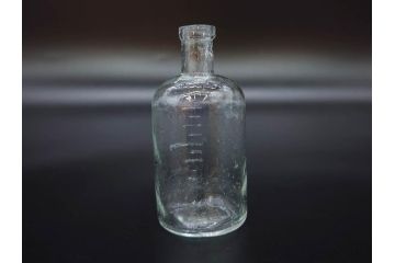 大正〜昭和初期　様々な用途に使える小瓶5個セット(気泡、ガラスビン、硝子、ボトル、薬瓶、花瓶、花入れ、花器)(R-077084)