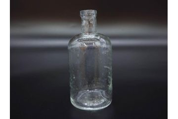 大正〜昭和初期　様々な用途に使える小瓶5個セット(気泡、ガラスビン、硝子、ボトル、薬瓶、花瓶、花入れ、花器)(R-077084)