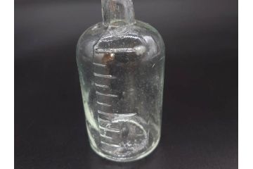 大正〜昭和初期　様々な用途に使える小瓶5個セット(気泡、ガラスビン、硝子、ボトル、薬瓶、花瓶、花入れ、花器)(R-077084)
