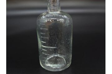 大正〜昭和初期　様々な用途に使える小瓶5個セット(気泡、ガラスビン、硝子、ボトル、薬瓶、花瓶、花入れ、花器)(R-077084)