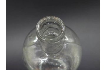 大正〜昭和初期　様々な用途に使える小瓶5個セット(気泡、ガラスビン、硝子、ボトル、薬瓶、花瓶、花入れ、花器)(R-077084)