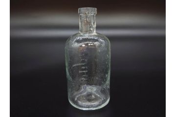 大正〜昭和初期　様々な用途に使える小瓶5個セット(気泡、ガラスビン、硝子、ボトル、薬瓶、花瓶、花入れ、花器)(R-077084)