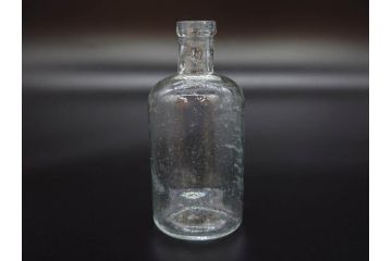 大正〜昭和初期　様々な用途に使える小瓶5個セット(気泡、ガラスビン、硝子、ボトル、薬瓶、花瓶、花入れ、花器)(R-077084)