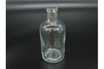 大正〜昭和初期　様々な用途に使える小瓶5個セット(気泡、ガラスビン、硝子、ボトル、薬瓶、花瓶、花入れ、花器)(R-077084)