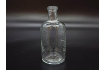 大正〜昭和初期　様々な用途に使える小瓶5個セット(気泡、ガラスビン、硝子、ボトル、薬瓶、花瓶、花入れ、花器)(R-077085)