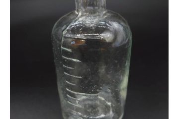 大正〜昭和初期　様々な用途に使える小瓶5個セット(気泡、ガラスビン、硝子、ボトル、薬瓶、花瓶、花入れ、花器)(R-077085)