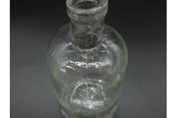 大正〜昭和初期　様々な用途に使える小瓶5個セット(気泡、ガラスビン、硝子、ボトル、薬瓶、花瓶、花入れ、花器)(R-077085)