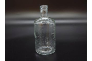 大正〜昭和初期　様々な用途に使える小瓶5個セット(気泡、ガラスビン、硝子、ボトル、薬瓶、花瓶、花入れ、花器)(R-077085)