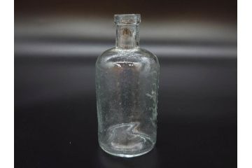 大正〜昭和初期　様々な用途に使える小瓶5個セット(気泡、ガラスビン、硝子、ボトル、薬瓶、花瓶、花入れ、花器)(R-077085)