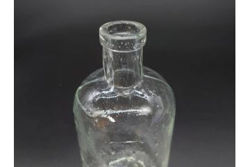 大正〜昭和初期　様々な用途に使える小瓶5個セット(気泡、ガラスビン、硝子、ボトル、薬瓶、花瓶、花入れ、花器)(R-077085)