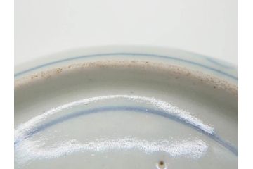 江戸期　上手物　古伊万里　染付　二重角福　渦福　鳳凰山水文　約15cm　4.8寸　なます皿2枚セット(中皿、和皿、和食器、四寸八分)(R-077086)