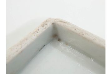 江戸期　古伊万里　染付　冨貴長春　約21cm　7寸　牡丹蛸唐草文　細やかで力強く描かれた文様が魅力的な長皿(七寸、和食器、和皿)(R-077094)